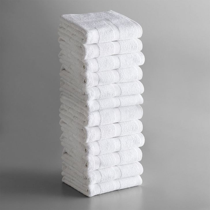Lavex Lodging Standard 20″ x 30″ Cotton/Poly Bath Mat 6.5 lb. – 12/Pack