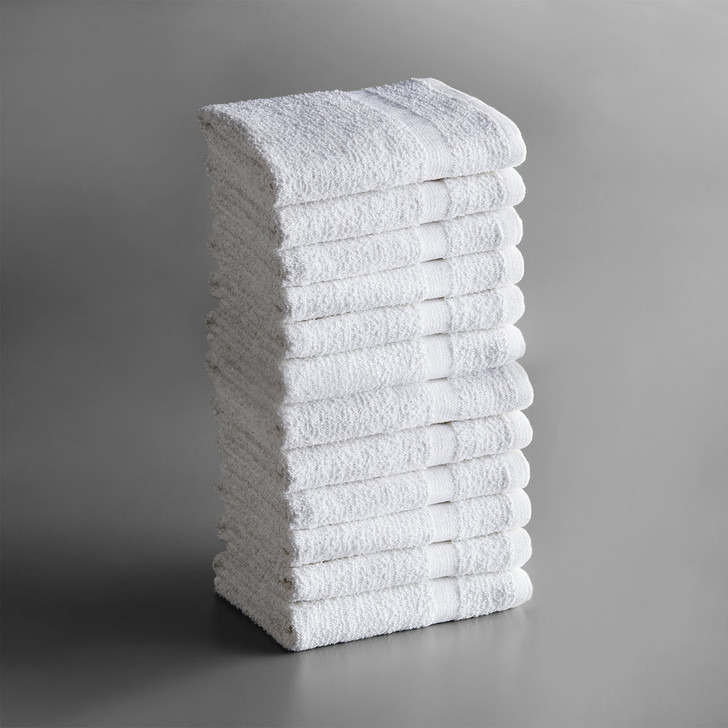 Lavex Lodging Economy 16″ x 27″ 100% Cotton Hand Towel 3.5 lb. – 12/Pack