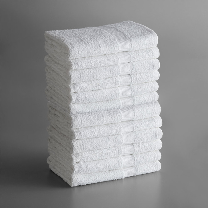 Lavex Lodging Economy 20″ x 30″ 100% Cotton Bath Mat 6 lb. – 12/Pack