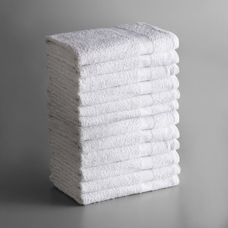 Lavex Lodging Economy 22″ x 44″ 100% Cotton Bath Towel 6 lb. – 12/Pack
