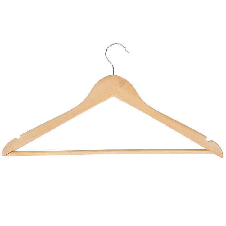 Open Swivel Hook Maple Wood Hangers – 12/Pack