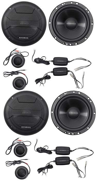 2-Pairs Hifonics ZS65C 6.5" 400 Watt Component Car Audio Speakers
