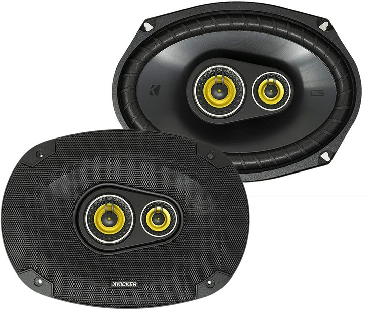 Kicker CSC693 (46CSC6934) CS Series 6x9" 3-Way Coaxial Speakers (150 Watts RMS)