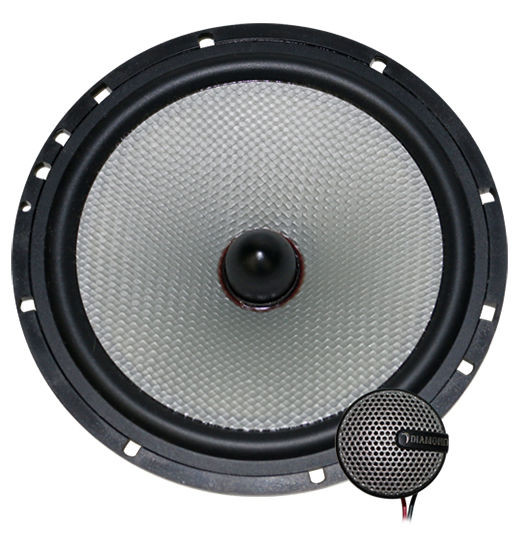 Diamond Audio DMD65V DMD Series 6.5" 2-Way Convertible Component Speakers with Included Crossover
