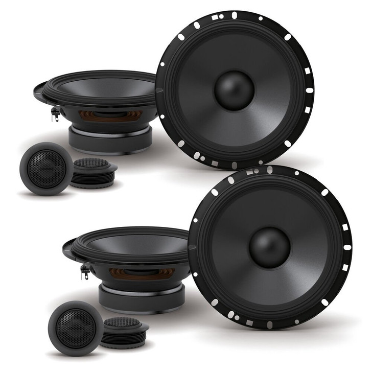 (2 sets) Alpine S-S65C 6.5" 240W 2-way coaxial speakers