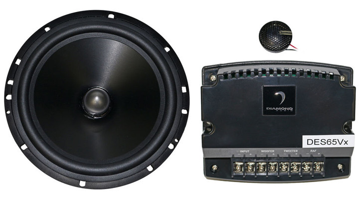 Diamond Audio DES65V DES Series 6.5" 2-Way Convertible Component System with Included Crossover Networks