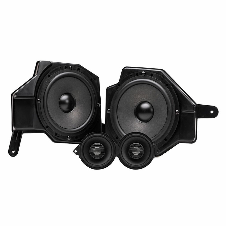 MB Quart JS1-316 6.5" and 3.5" Jeep® Wrangler (JL) / Gladiator (JT) Tuned Front Dash 3-way Component Speakers Upgrade