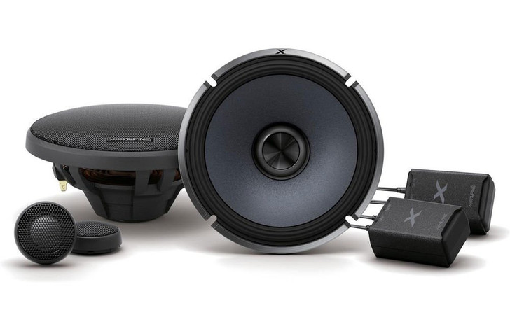 Alpine X-S65C 720W Max (240W RMS) 6.5" X-Series 2-Way Component Car Speakers