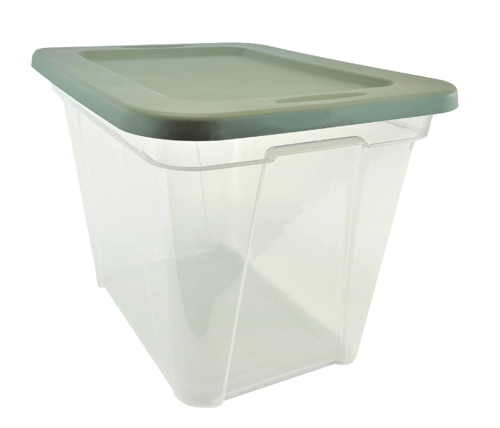 Edge Plastics Willow 38L Storage Tote: Spacious Storage Solution - 14.5" x 21.38" x 12.88" (6/CASE)-A2ZHOME