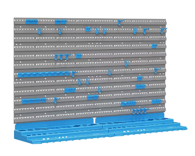 A2ZHOME 54 Piece Wall Mounted Tool Organizer with 50 Hooks - 4.33" X 20.67" X 22.83-A2ZHOME