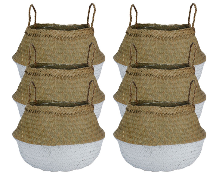 Penelope James Big Belly Seagrass Storage Basket - 17" x 17" x 20" (6/CASE)-A2ZHOME