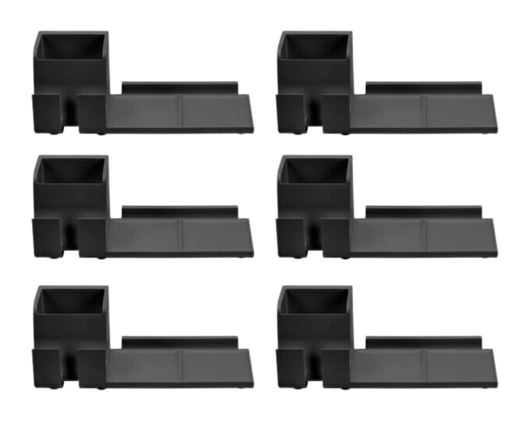Bostitch Konnect Desk Organizer Power Base with Phone Stand - Black (Case of 6) - 11"x5"x5"-A2ZHOME