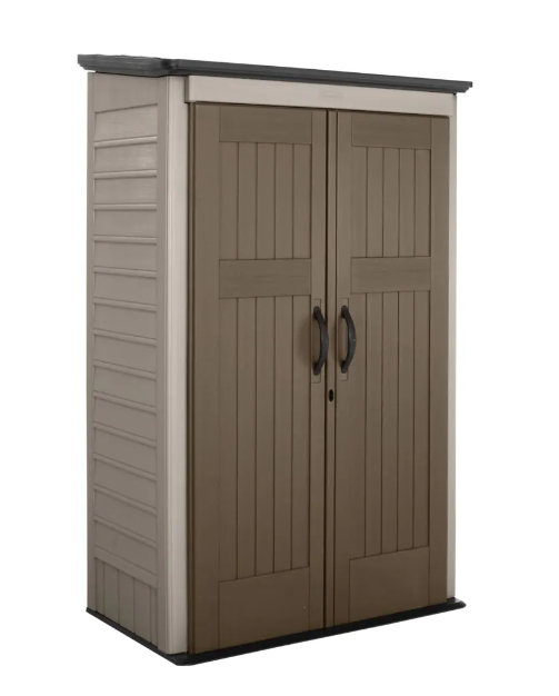 Rubbermaid Big Max 53 cu.ft. Small Outdoor Storage Shed - 2 ft. 6-inch x 4 ft. 3-inch - Weather Resistant Resin-A2ZHOME