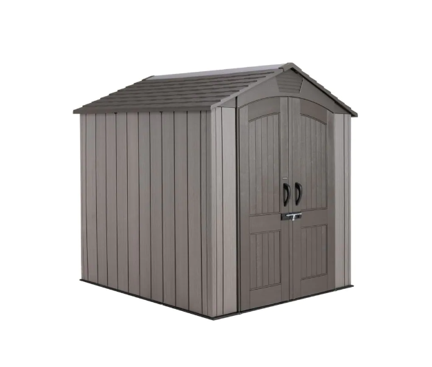 Lifetime 7 ft. x 7 ft. Rough Cut Outdoor Storage Shed - Durable and Stylish-A2ZHOME