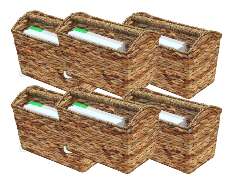 Vintiquewise Woven Magazine Holder - 16" x 11" x 11" - (6/CASE) durable construction-A2ZHOME