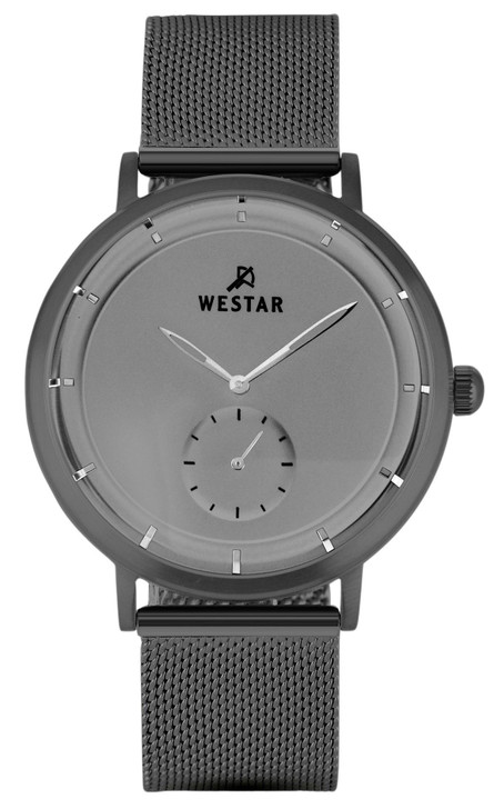 Westar Profile Stainless Steel Grey Dial Quartz 50247ggn106 Men's Watch