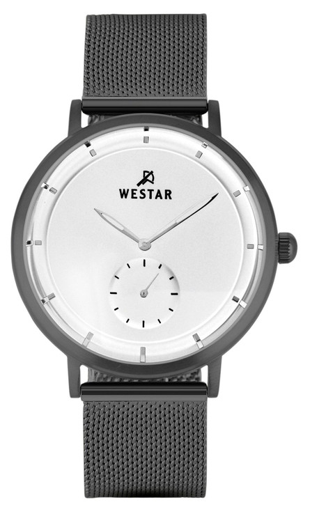 Westar Profile Stainless Steel White Dial Quartz 50247ggn107 Men's Watch
