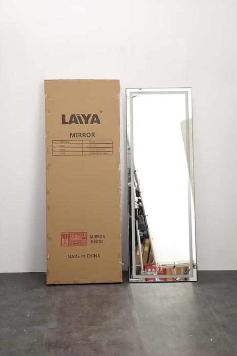 A2ZHOME LED Full-Length Mirror with Lights – Wide Standing, Tall Full Size, Large Floor Mirror for Bedroom