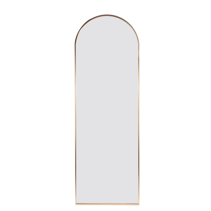A2ZHOME Gold 65x22 Inch Metal Arch Stand Full-Length Mirror