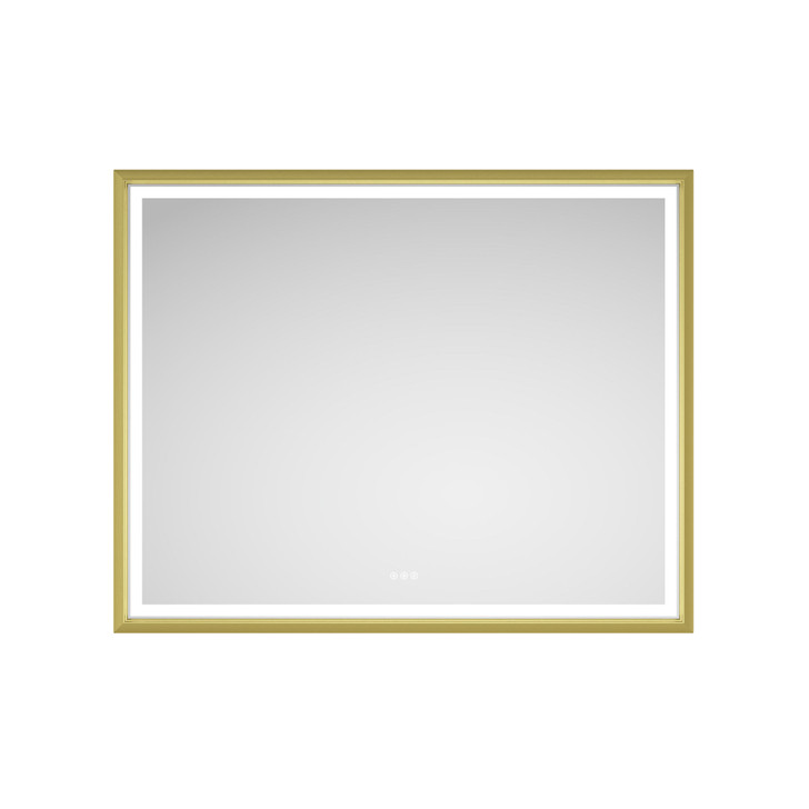 A2ZHOME 60" W x 48" H LED Lighted Wall-Mounted Mirror - High Lumen & Anti-Fog Control
