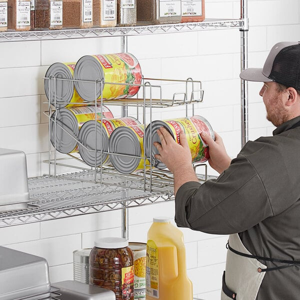a2zhospo FIFO Wire Can Rack – Streamline Your Kitchen’s Food Rotation and Storage