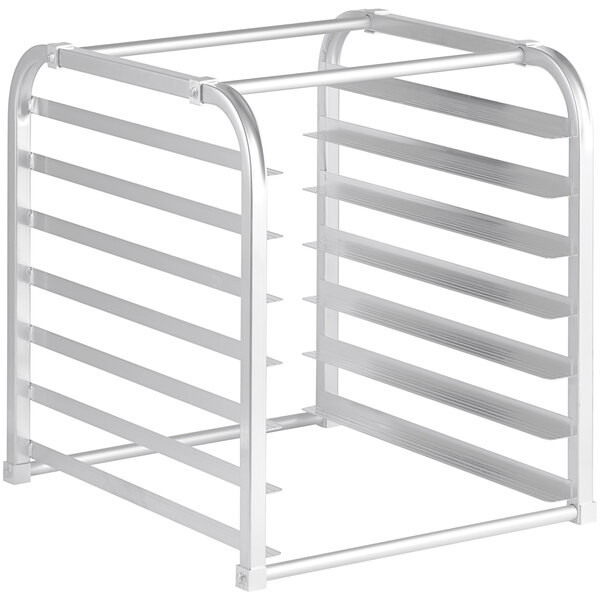 a2zhospo 7 Pan Aluminum End Load Sheet / Bun Pan Rack for Reach-Ins - Unassembled