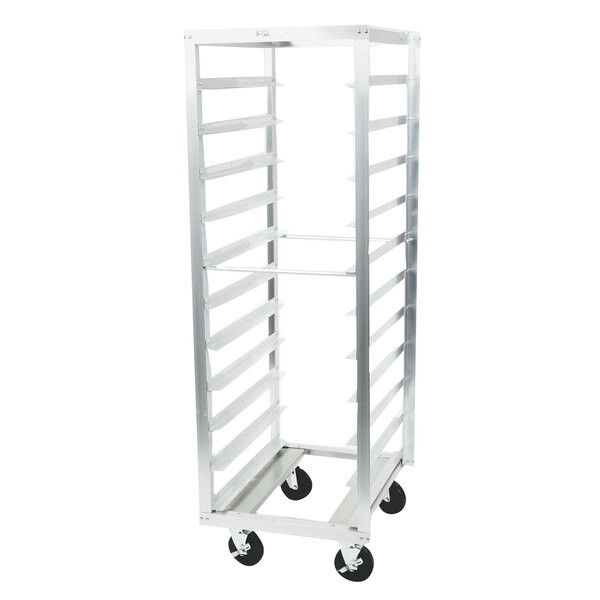 a2zhospo 11-Pan End Load Aluminum Roll-In Refrigerator Rack, Assembled