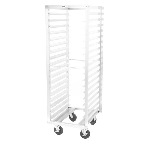a2zhospo 18-Pan End Load Aluminum Roll-In Refrigerator Rack, Assembled
