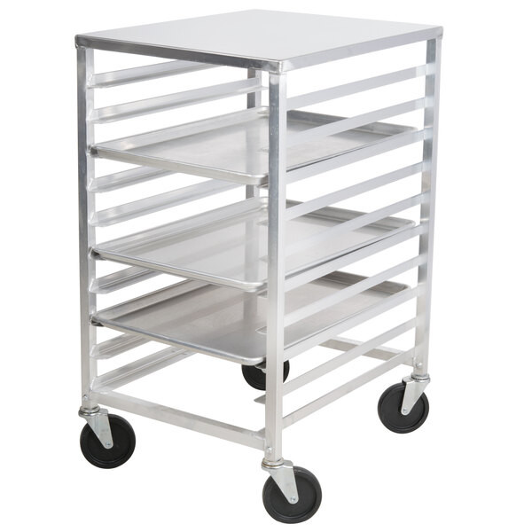 a2zhospo PR10-3WT 10-Pan Half Height End Load Bun / Sheet Pan Rack with Top - Assembled