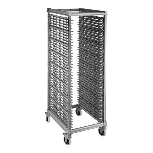 a2zhospo Ultimate 40-Pan End Load Bun / Sheet Pan Rack with Plastic Casters - Unassembled