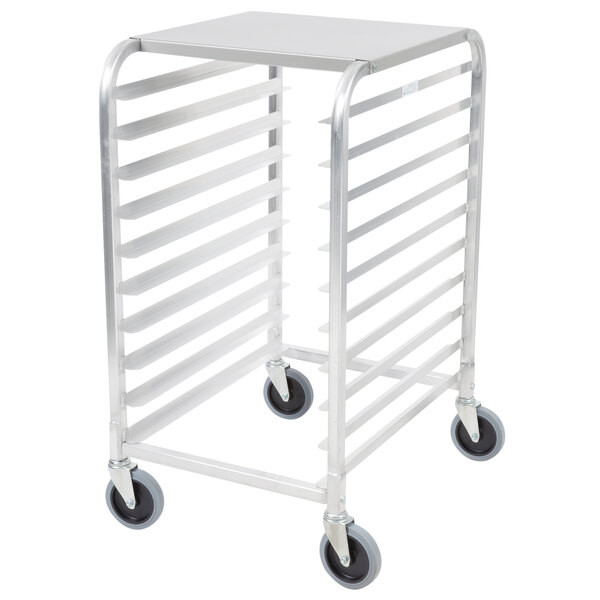 a2zhospo 275-38-1810-KDT 10-Pan End Load Half Height Bun / Sheet Pan Rack - Unassembled