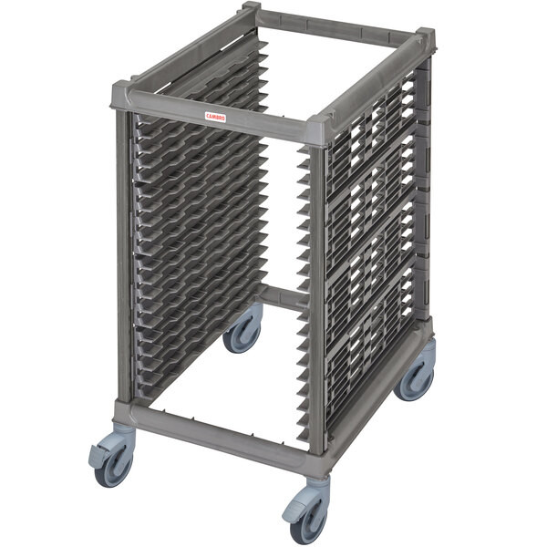 a2zhospo Ultimate 20 Pan Half Size End Load Bun / Sheet Pan Rack with Plastic Casters - Not Assembled