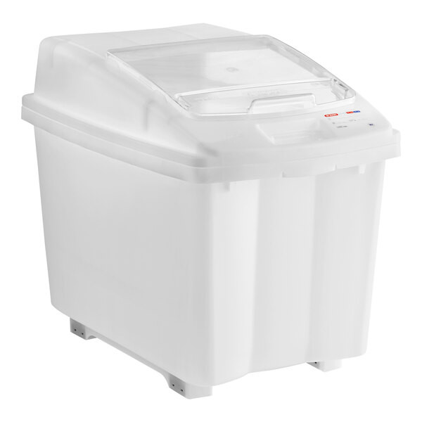 a2zhospo 26 Gallon / 415 Cup Light-Duty Mobile Ingredient Bin with Sliding Lid