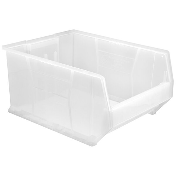 a2zhospo Clear Hulk Storage Bin – 23 7/8" x 18 1/4" x 12"