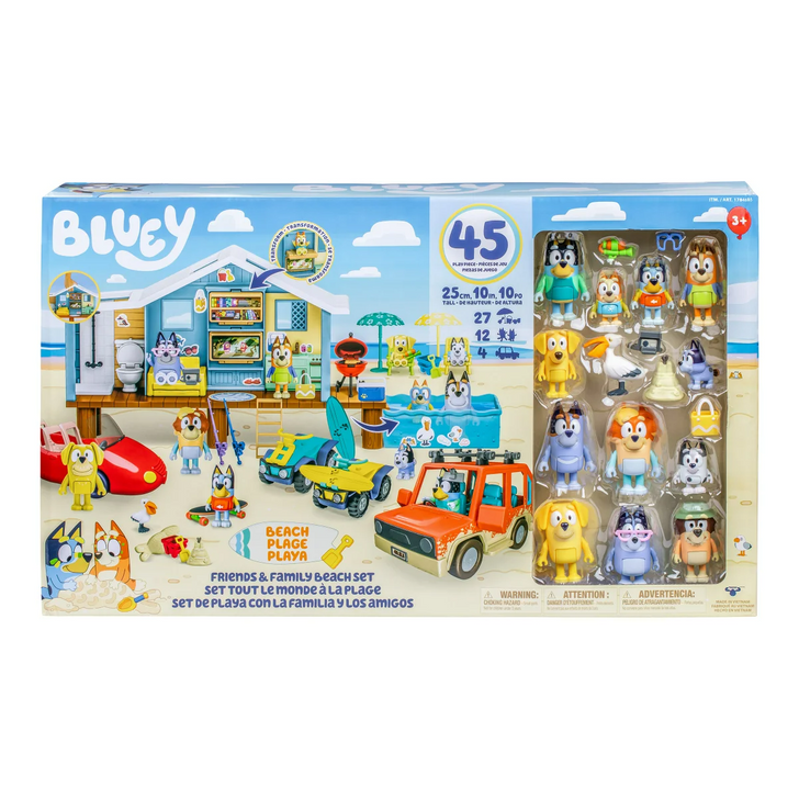 Bluey Friends & Family Beach Adventure Playset