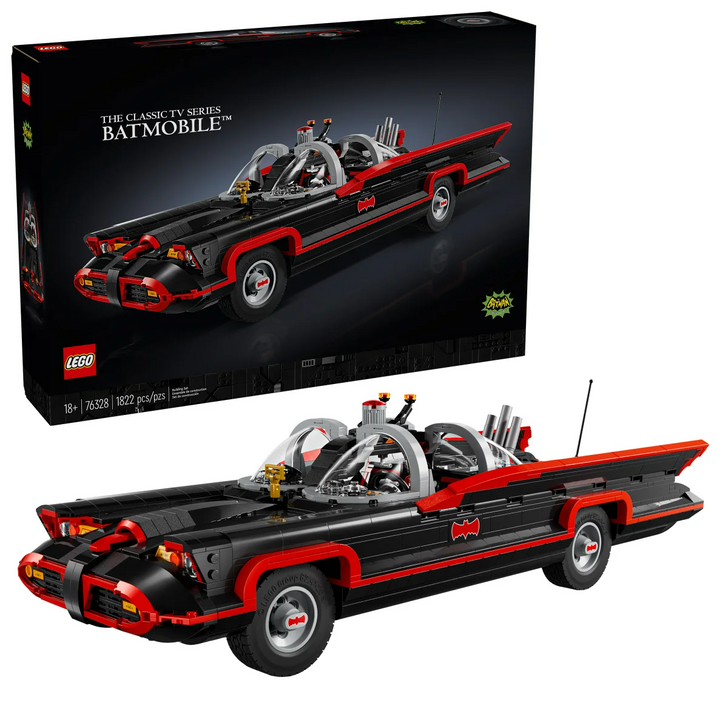 LEGO DC Batman Classic TV Series Batmobile Set with Collectible Figures (76328)