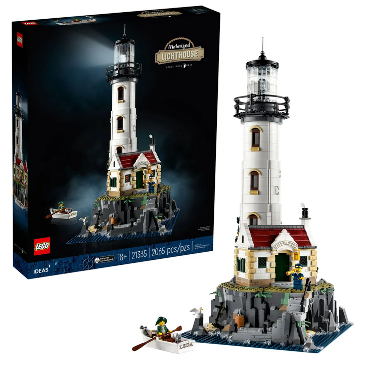 LEGO Ideas Motorized Lighthouse 21335 with LEGO Architecture London 21034 Set