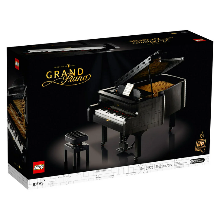 LEGO Ideas Grand Piano 21323 with LEGO Orchid Plant Decor Building Kit 10311 Bundle