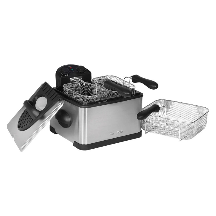 Kenmore Stainless Steel 4-Liter Deep Fryer with Basket