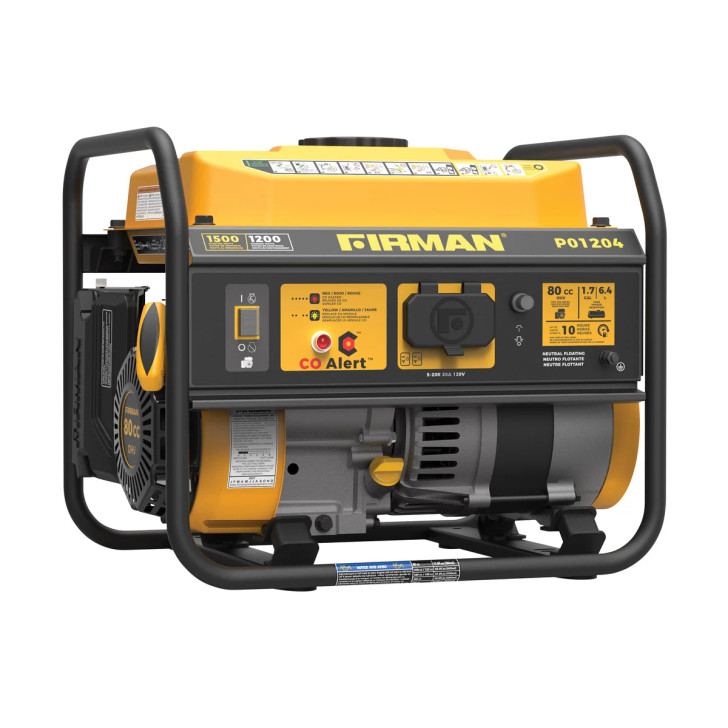 Firman 1,500W Running / 1,200W Peak Portable Gas Generator
