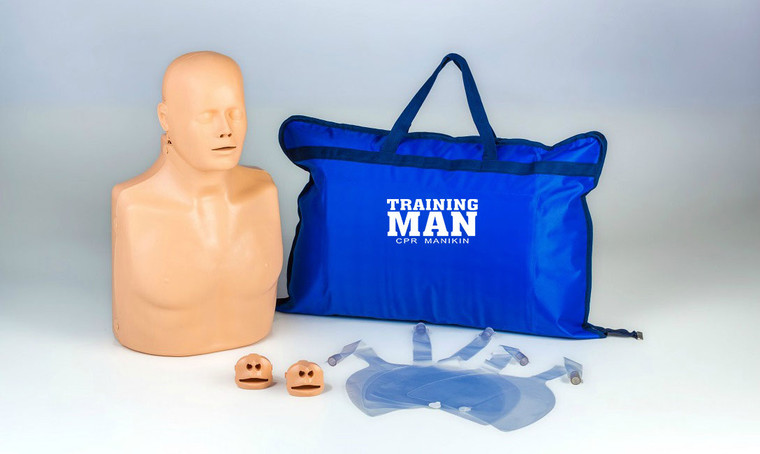 Training Man: Two-in-One CPR Manikin with carry bag