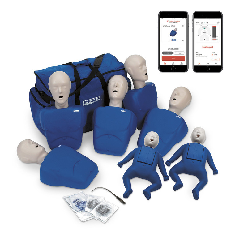 CPR Prompt® Plus Complete TPAK700 7-Pack powered by Heartisense - Blue Mankin