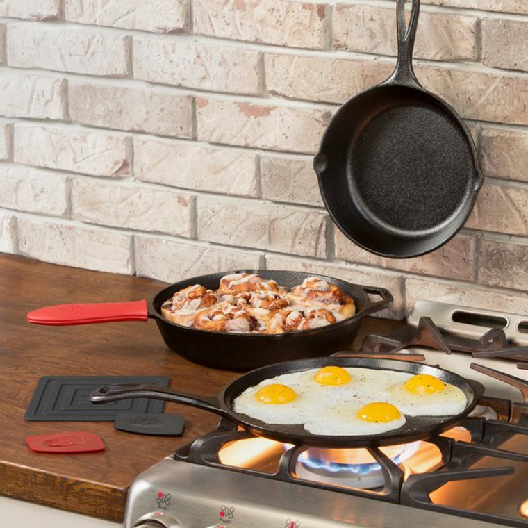 Lodge Essential 6 Piece Cast Iron Skillet Set