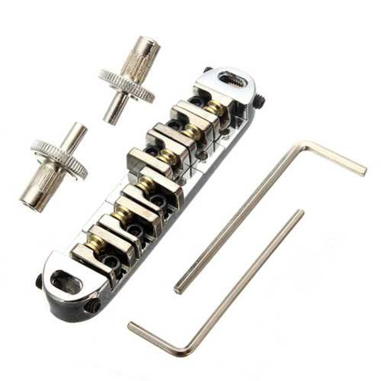 Lp Gibson Guitar Bridge Chromeplate Roller Zinc Alloy Metal Sliver C122-974881