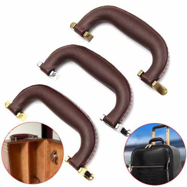 Guitar Musical Box Luggage Toolbox Trolley Instrument Case Handle Brown Leather C122-1218522