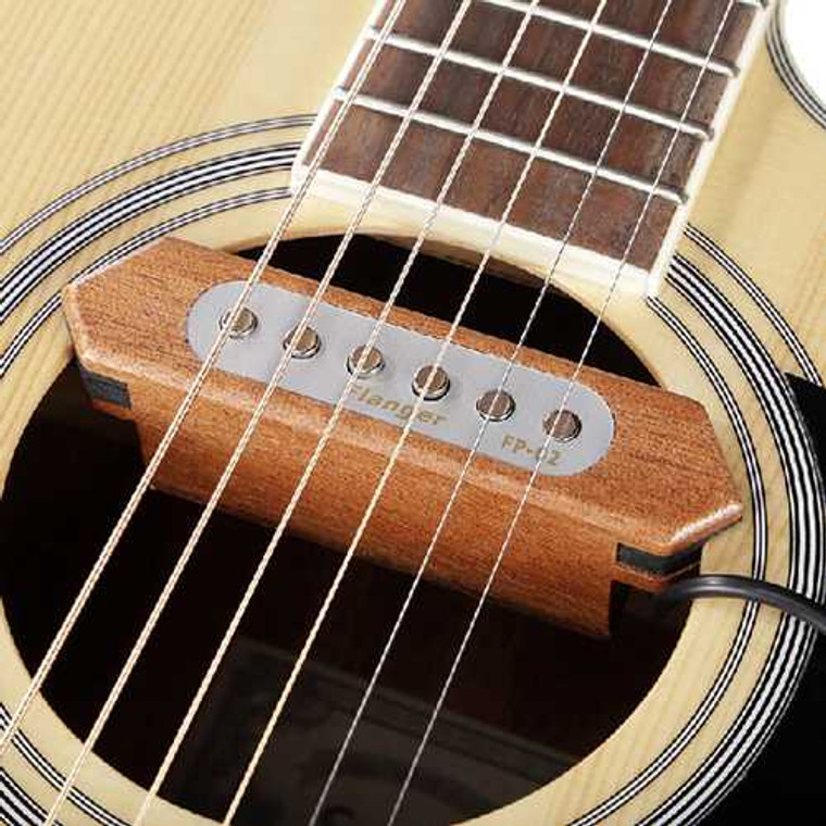 Flanger FP-2 Sound-hole Pickup Transducer Wooden For Acoustic Guitar C122-976670