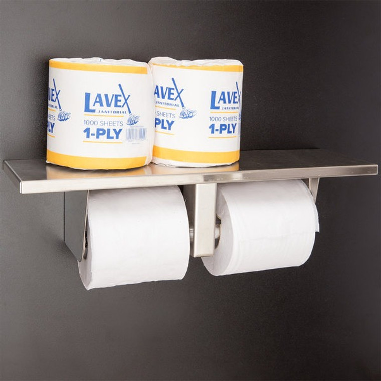 Lavex Janitorial Individually-Wrapped 1-Ply Standard 1000 Sheet Toilet Paper Roll – 96/Case
