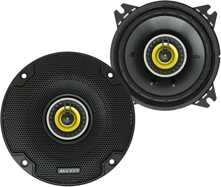 Kicker CSC4 (46CSC44) CS Series 4" 2-Way Coaxial Speakers (50W RMS)