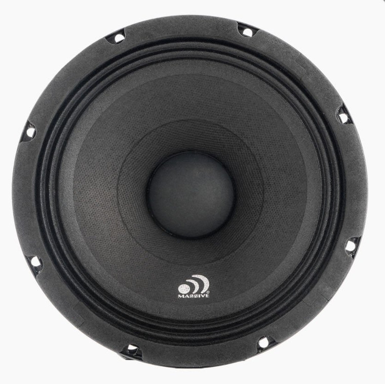 Massive Audio MB8 (Sold Individually) 350W Max (175W RMS) 8" Pro Audio Mid Bass Component Car Speakers