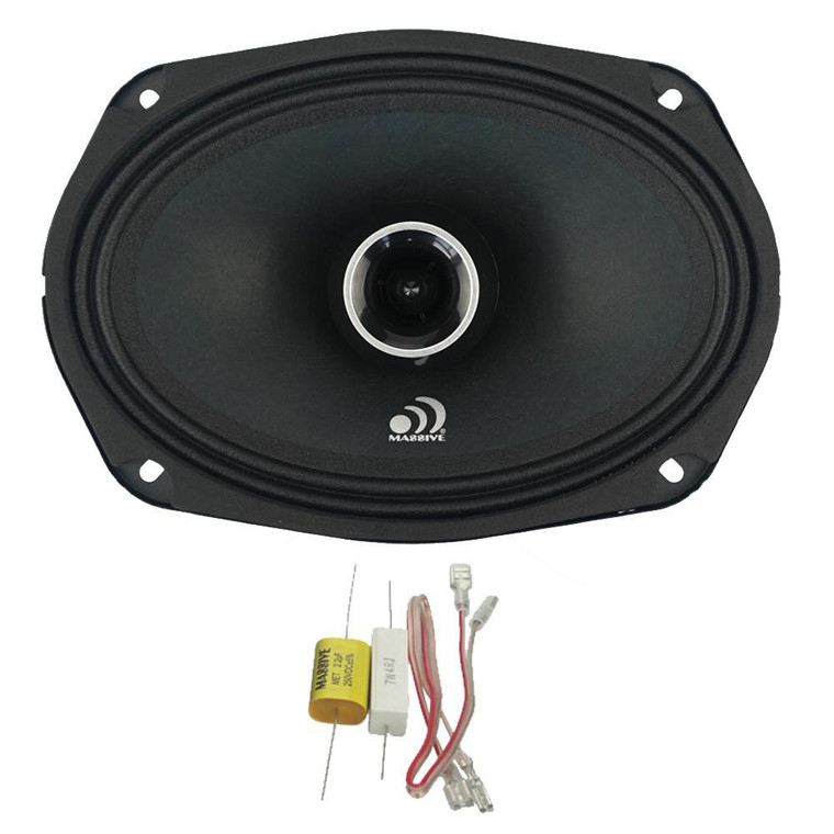 Massive Audio P69X (Sold Individually) 280W Max (140W RMS) 6" x 9" PX Series 2-Way Coaxial Pro Audio Car Speaker